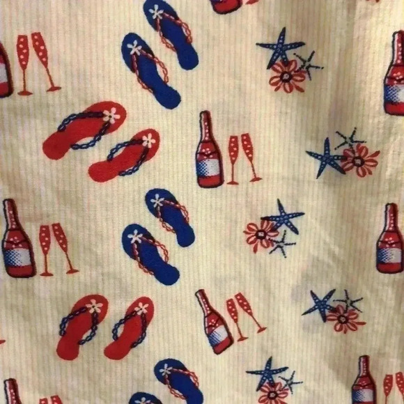 MASSIVE shirt sleeve button down with summer themed design. - Picture 3 of 8